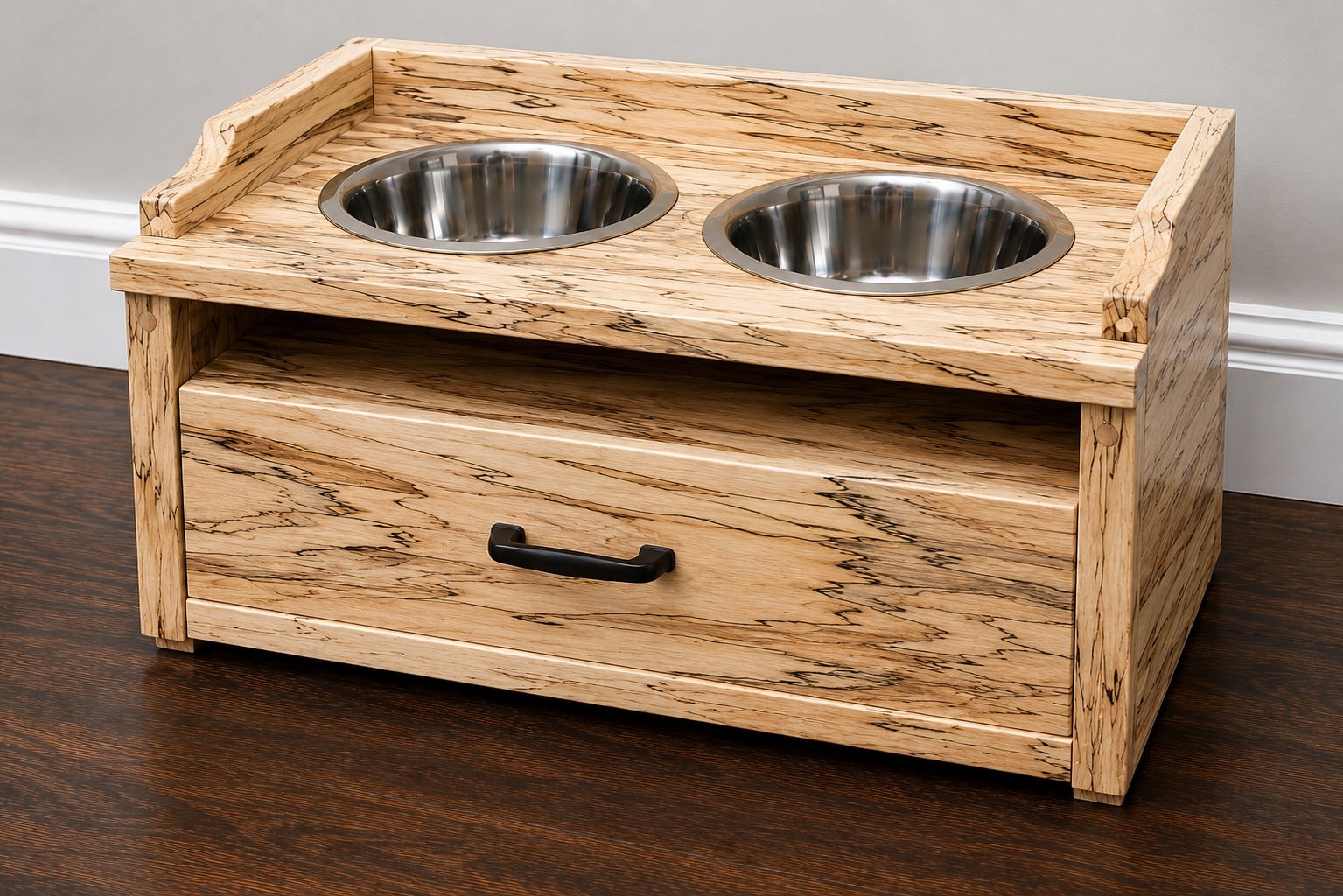 Elevated Feeder Station — Spalted Maple — photo 1