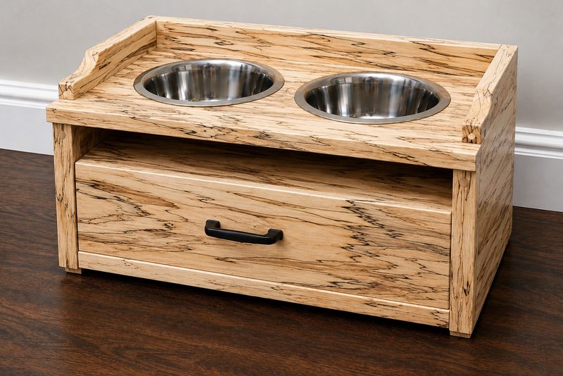 Elevated Feeder Station — Spalted Maple